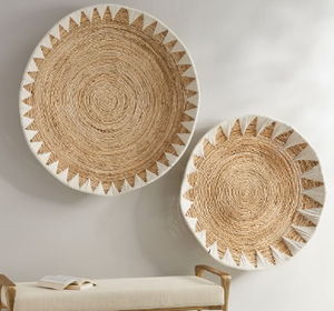 Panier de décoration murale en herbe de Sabai naturelle écologique de qualité supérieure panier en osier suspendu pour la maison - Product Image 4