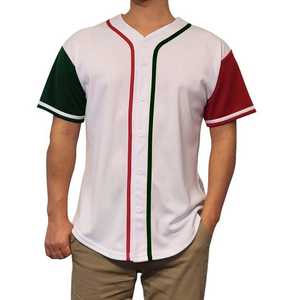 Maillot de baseball personnalisé pour hommes, uniforme de l'équipe sportive mexicaine, tailles jusqu'à 3XL, maillot de baseball respirant - Product Image 4