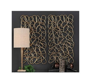 Art mural en métal de luxe fantaisie pour la décoration intérieure bureau hôtel café et restaurant utilisation décoration murale en aluminium métal pour les exportations - Product Image 6