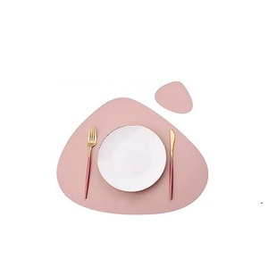 Napperons en cuir de qualité supérieure doux imperméable lavable facile à nettoyer couleur différente tapis de table à manger en cuir respectueux de l'environnement et tampons - Product Image 2