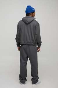 เสื้อฮู้ดผ้าฝ้ายสำหรับผู้ชายและผู้หญิง2025มีซิปขนาดใหญ่พิเศษใส่โลโก้ได้ทั้งชายและหญิง - Product Image 3