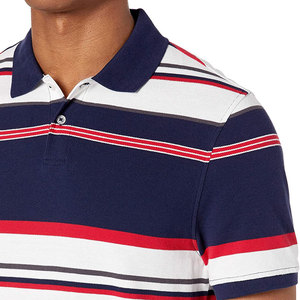 เสื้อโปโลแขนสั้นของผู้ชายเสื้อสีทึบดีไซน์ใหม่โลโก้ตามสั่ง - Product Image 3