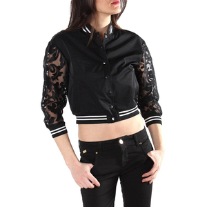 Vestes varsity pour femmes, nouveau style, logo personnalisé, vestes varsity de qualité supérieure, en molleton 100 % coton épais, coupe courte pour femmes - Product Image 1