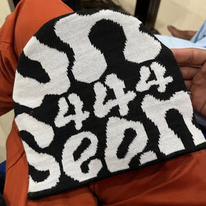 Bonnet en mohair surdimensionné du fabricant personnalisé Puff-imprimé avec logo brodé style vieilli-pour la plage ou les affaires - Product Image 2