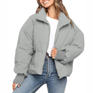 Professional Manufactures <b>Waterproof</b> Long Sleeve Ladies Puffer <b>Jackets</b> Ladies Coats Warm Bomber Puffer <b>Jackets</b> - Product Image 1