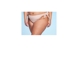 Wild Fable Costume da bagno bikini sgambato da donna con laccetti laterali, colore marrone, taglia 1X - Product Image 2