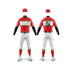 Vente en gros d'uniformes de baseball respirants personnalisés Maillot et pantalon de baseball et softball de haute qualité Deux pièces Ensembles de matériel personnalisé - Product Image 1