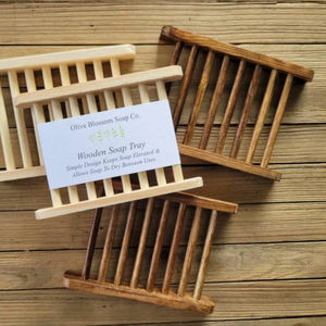 Porte-savon en bois durable de luxe pour salle de bain, évier de cuisine, support à savon, drainage d'eau, accessoire de maison écologique - Product Image 1