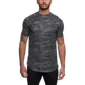 Men's Camo Jungle Printed <b>T</b> <b>Shirt</b> Adventure Sport Short Sleeve Breathable O <b>Neck</b> <b>Tights</b> 100% Cotton Garment Dyed - Product Image 3