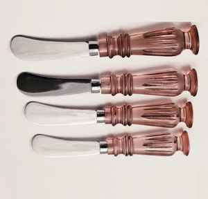 Cuchillos de mantequilla con mango de resina completa de Color de alta calidad, juego de queso creativo con mango de resina, juego de cubiertos de acero inoxidable hecho a mano - Product Image 4