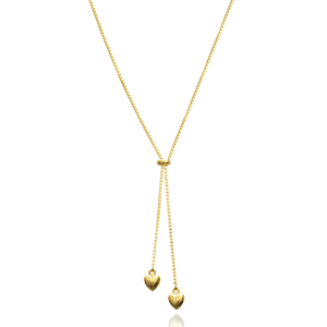 จี้สร้อยคอรูปหัวใจดีไซน์แบบ Lariat สำหรับผู้หญิง รูปทรงมินิมอล สไตล์ตุรกี ขายส่ง งานแฮนด์เมด เครื่องประดับเงินแท้ 925 - Product Image 1