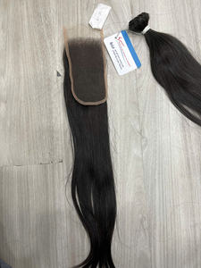 Oferta de Navidad 2025: Extensiones de Cabello Humano Vietnamita con Cierre Suizo HD, Cabello Liso Natural con Nudos Pequeños y Pre-arrancados - Product Image 6