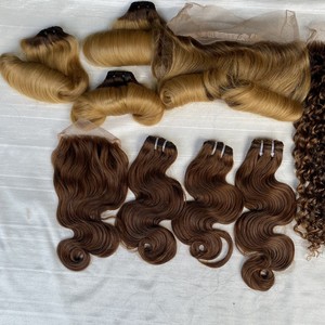 GUGU HAIR 100% Cheveux Humains Vierges Vietnamiens Lisses en Lots, Grade Remy, Double Trame Faite à la Machine pour Femmes Noires, Toutes Couleurs Disponibles - Product Image 2