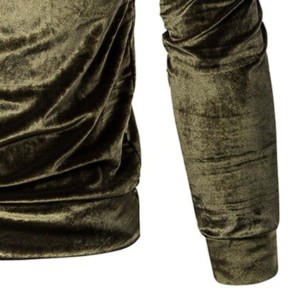 Nouveau sweat à capuche surdimensionné en velours uni personnalisé, élégant, d'hiver, pas cher, en gros, de haute qualité, personnalisé pour hommes - Product Image 4