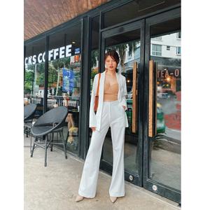 Ensemble 3 pièces automne officiel Bralette Fit Blazer vêtements pour femmes pantalons pour femmes vêtements fabriqués au Vietnam - Product Image 2