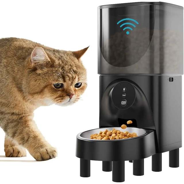 Cobectal Automatic Pet Feeder for Cats and Dogs with Smartphone App & Timer Smart Home Appliance