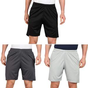 Customized Summer <b>Men</b> Polyester/Cotton Woolen Fabric High Waist Breathable Quick Dry Casual <b>Shorts</b> with Side Pockets - Product Image 3