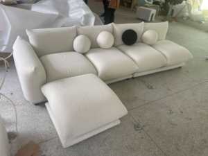 Oreiller décoratif en forme de tête d'ours en peluche écologique, en bouclette de laine, avec housse amovible pour canapé, best-seller - Product Image 6