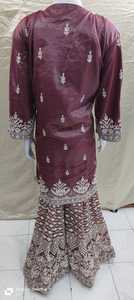Magnifique ensemble palazzo d'été pour femme en double tissu, libérez votre style pour mariages et soirées, design de robe indienne élégante - Product Image 2