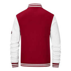 Chaqueta universitaria de lana personalizada OEM de alta calidad para hombre: ropa de abrigo elegante y cálida para todas las estaciones - Product Image 2