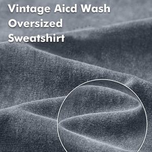 Sudadera de Invierno 100% Algodón, Cuello Redondo, Talla Grande Personalizada, Lavado Ácido, Antiencogimiento, Secado Rápido, Transpirable, Sensación Suave - Product Image 5