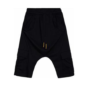 Pantalones Cortos Deportivos Holgados de Estilo Hip Hop para Hombre, Transpirables, Personalizados, con Entrepierna Caída, para Verano, 100% Algodón/Poliéster, Color Sólido - Product Image 1