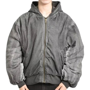 เสื้อแจ็กเก็ตบอมเบอร์แจ็คเก็ตขนเป็ดผ้าลูกฟูกแบบมีซิปรูดซักได้สองชั้น - Product Image 3