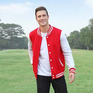 Veste de baseball d'hiver personnalisée OEM, broderie, coton, polyester, veste de lettreman pour hommes, veste bomber, veste universitaire - Product Image 6