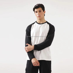 T-shirt Homme REHEXIMPEX 2026 en Tissu Oxford 100% Coton, Manches Raglan, Col Rond, Coupe Slim, Vintage, Respirant, Personnalisable sur le Devant - Product Image 3