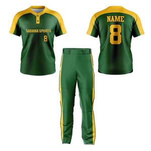 Uniformes de baseball par sublimation, fabricant de vêtements d'équipe personnalisés, ensemble d'uniformes de baseball professionnels, vêtements de sport respirants - Product Image 1