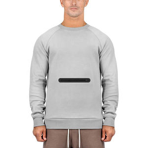 เสื้อสเวตเตอร์คอกลมผ้าฝ้ายสำหรับผู้ชายสำหรับการฝึกในยิมสำหรับการพิมพ์ดิจิตอลในฤดูใบไม้ร่วง - Product Image 2