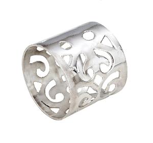 Hotel Metal hojas anillos para Decoración de mesa hogar Hotel restaurante estilo perla decoraciones para banquetes recubierto de plata personalizado - Product Image 2