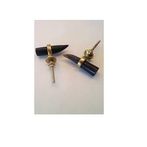 Modern Horn Knobs & Handle 100% Natural Black Horn Handle <b>Drawer</b> <b>Pull</b> Gold <b>Brass</b> Furniture Handle Horn Knobs - Product Image 6