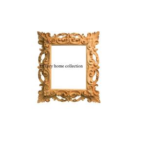 Cadre de miroir en bois design avec des détails artisanaux uniques, parfait pour mur d'accent dans la salle à manger ou le foyer - Product Image 4