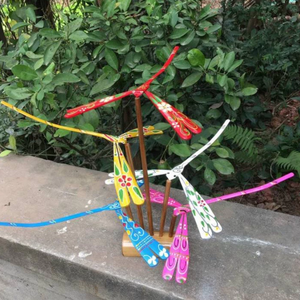 Handmade <b>Bamboo</b> Dragonfly Souvenir Gift Traditional Vietnamese Balancing Wooden <b>Craft</b> Made in Vietnam - Product Image 1