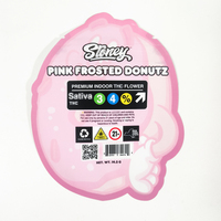 Sacs d'emballage souples personnalisés, pochettes en plastique découpées sur mesure avec fermeture éclair, anti-odeur, sacs Mylar irréguliers