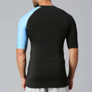 OEM Active Summer Sports Gym & Fitness Crew T-shirt pour hommes à manches courtes en coton et polyester dernière conception pour les garçons - Product Image 6