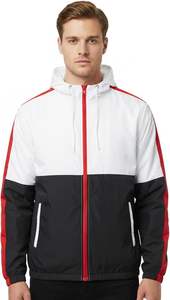 Chaqueta Cortavientos Ligera para Hombre, para Todo Clima, con Capucha, Larga, Reversible, de Secado Rápido, Transpirable, con Forro de Malla, Compacta, para Actividades al Aire Libre - Product Image 2