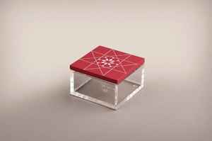 Caja de dulces de madera islámica con tapa acrílica y técnicas de laca con incrustaciones de perlas para regalar en Bodas de Ramadán Eid con comida - Product Image 4