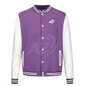 Meilleur prix Veste Letterman pour hommes Veste Letterman à manches longues en coton et laine de haute qualité pour hommes - Product Image 1