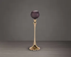 Lot de 3 chandeliers hauts piliers avec verre votif pour la maison hôtels bougeoirs votifs en verre pour la décoration de mariage - Product Image 5