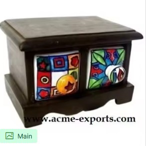 Colorful Ceramic Square <b>Wall</b> <b>Shelf</b> Artistic Home Decor with Vibrant Handmade Tiles Modern Design - Product Image 2