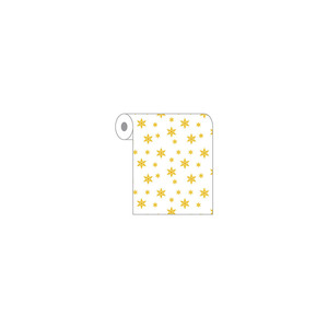 Rollo de Mantel Blanco con Estampado de Estrellas Doradas de 0.40x48m, Novotex TNT, B2B - Product Image 2