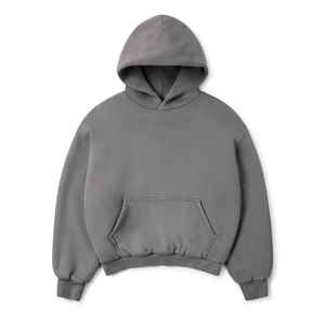 เสื้อฮู้ดผ้าฝ้าย100% มีฮู้ดเหมาะสำหรับทุกเพศ, เสื้อกันหนาวมีฮู้ดโอเวอร์ไซส์430gsm ไหล่ปล่อยชายและหญิงเป็นมิตรกับสิ่งแวดล้อมสำหรับฤดูหนาวโลโก้ที่กำหนดเอง - Product Image 1