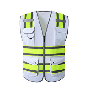 Gilet de sécurité réfléchissant Surveryor Orange maille gilet de sécurité veste haute visibilité vêtements de travail personnaliser - Product Image 6