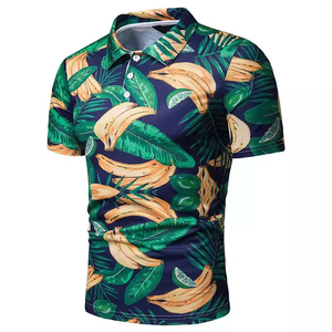 Polos personalizados de tendencia de los hombres de verano de manga corta de los hombres de la sublimación superior Polo informal con etiqueta personalizada Polo de golf - Product Image 1