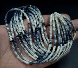 ลูกปัดโอปอลสีดำจากออสเตรเลียลูกปัดทรงกลม4มม. เรียบขนาด16นิ้วสำหรับทำเครื่องประดับ - Product Image 6