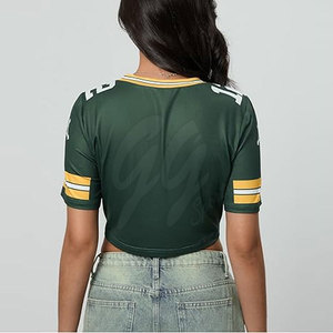 100% polyester matériel femmes haut court maillot vêtements de sport Offre Spéciale Baseball culture chemise - Product Image 2
