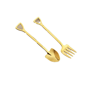 เครื่องใช้บนโต๊ะอาหารที่มีด้ามจับรูปผีเสื้อช้อนทองเหลืองสำหรับตกแต่งโต๊ะเค้กของหวานสำหรับเครื่องครัวอุปกรณ์เสริม - Product Image 3