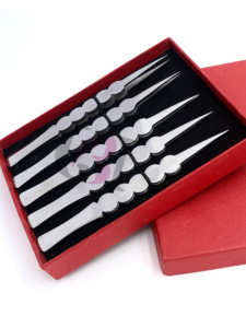 Pince à épiler en acier inoxydable de haute qualité avec votre propre logo personnalisé - Product Image 4